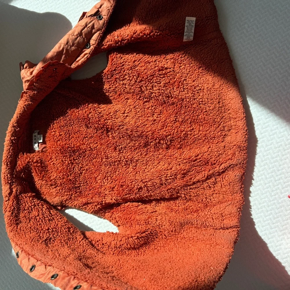 Vintage Forever 21 Ruffle Orange Vest - Picture 5 of 9